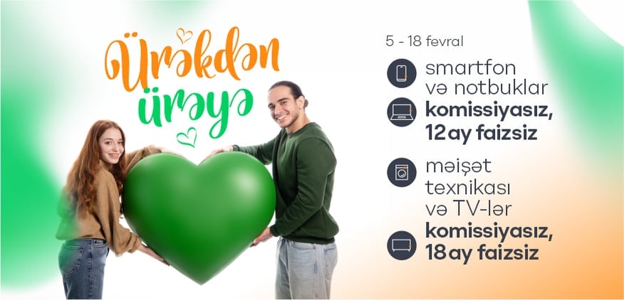"İrşad'da 'Ürəkdən Ürəyə' Kampaniyası İlə Sevgililər Gününə Özəl Təkliflər"