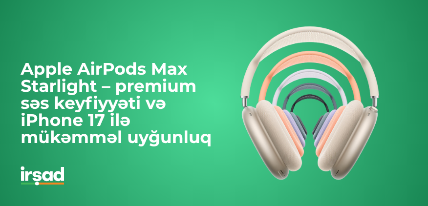 Apple AirPods Max Starlight – Qiyməti, xüsusiyyətləri və kreditlə satışı | irshad.az