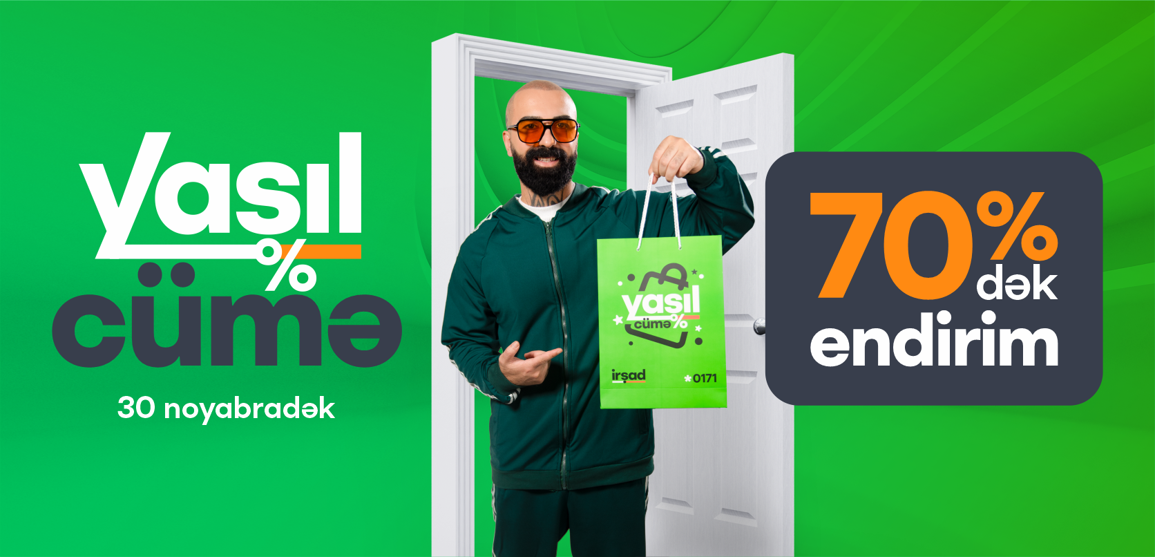 Bu Cümə endirimlərin rəngi YAŞILDIR! 🥳💚