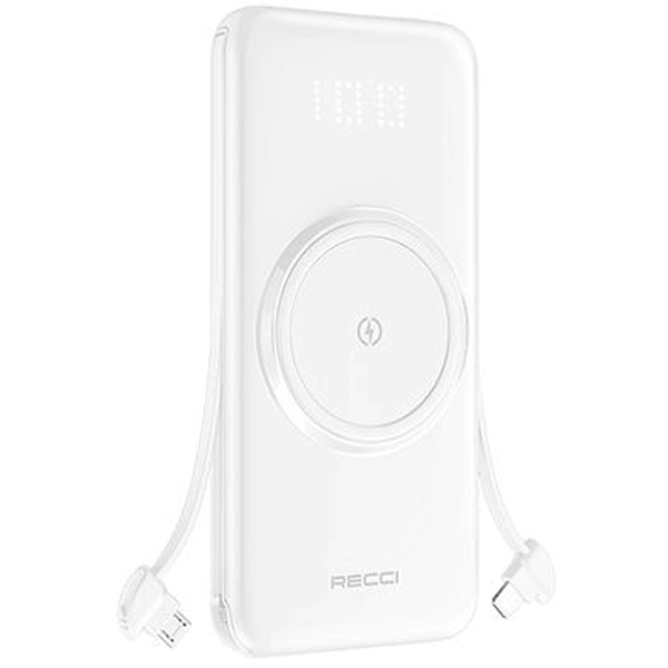 Recci Spirior Wireless  RPB-N28 10000 mAh White