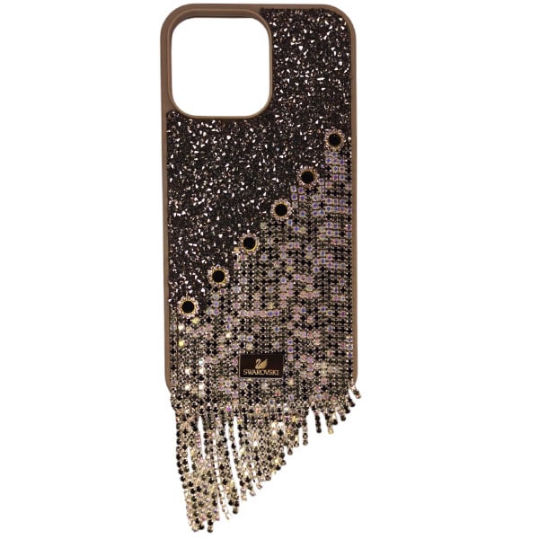 Iphone 16 Pro Max case Swarovski Diamonds Oriental Gray