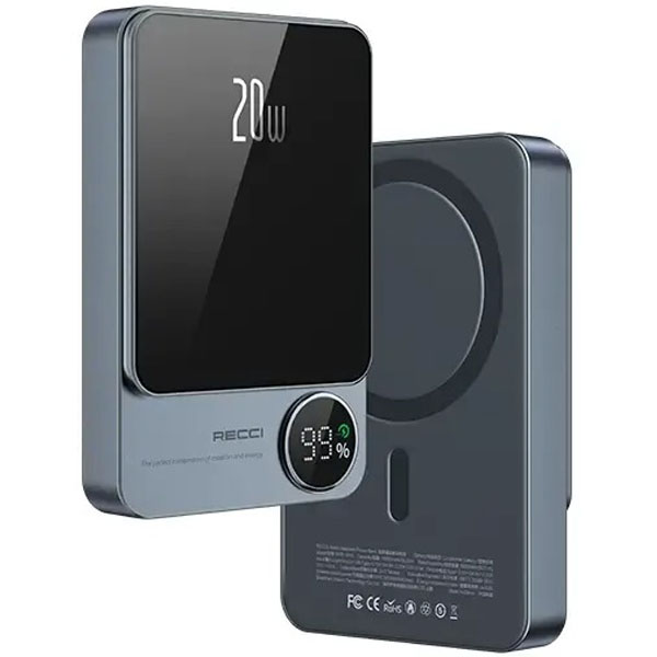 Recci Matrix RPB-W15 Wireless 5000 mAh Gray