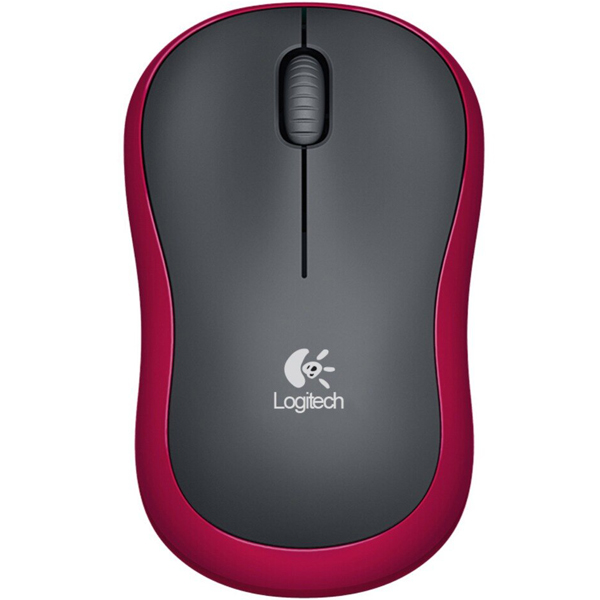 Logitech M185 Mouse Wireless Red