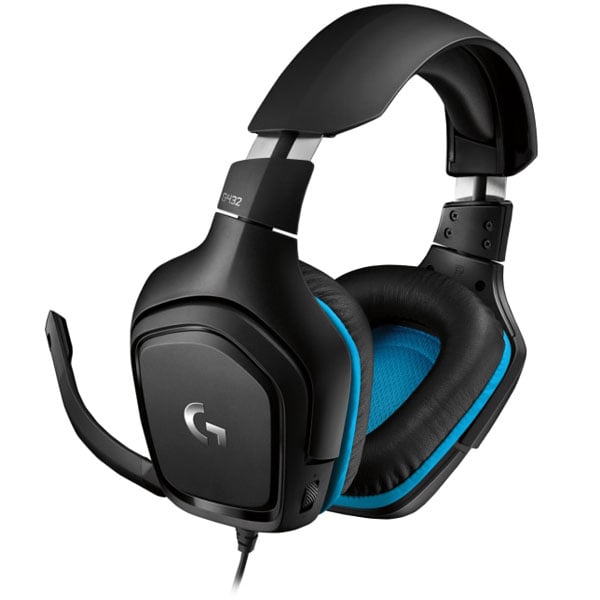 Logitech G432 Leatherette Gaming Black&Blue
