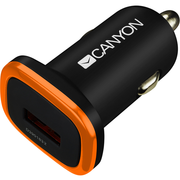 Canyon C-01 Universal Car Charger CNE-CCA01B Black