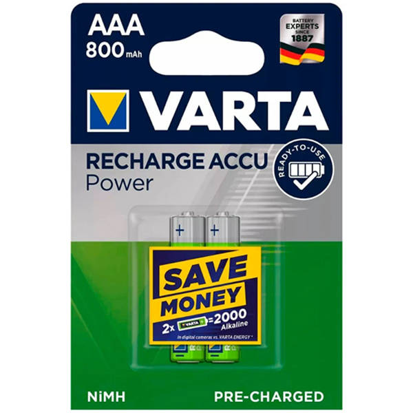 Varta Recharge Accu Power AAA 800 mAh Battery