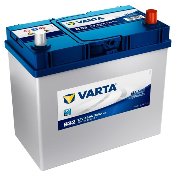 VARTA 45 AH B 32 R+ Asia Blue Dynamic (qalın klema)
