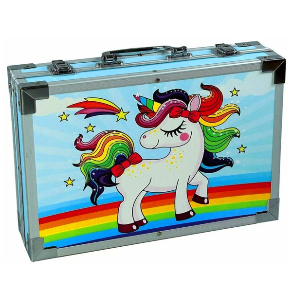 Drawing Set in a case Pony 1853E Light Blue