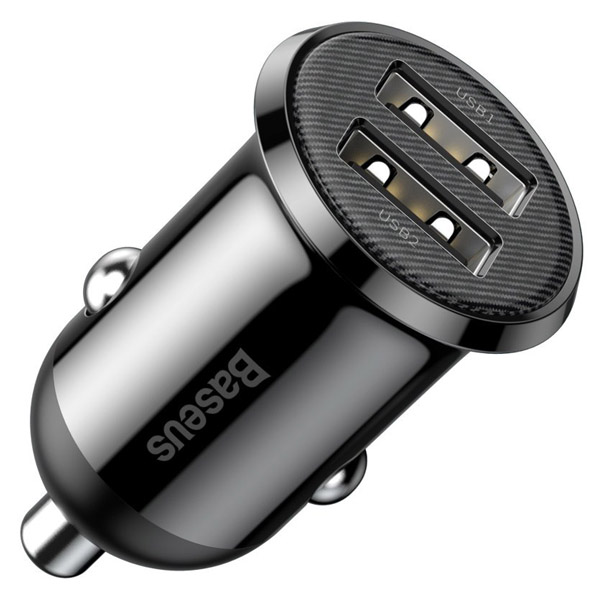 Baseus 2 Port Grain Pro CCALLP-01 Black