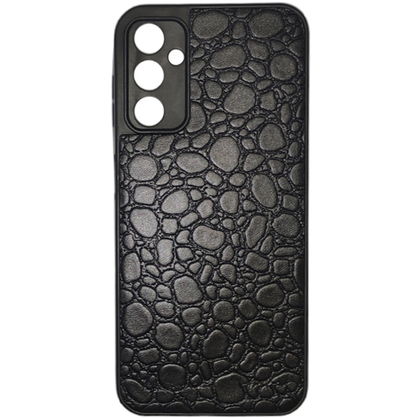 Samsung Galaxy A14 Hard case Leather Crocodille Black