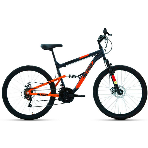 Altair MTB 26 FS 2.0 Disc (Wheel 26/ Gear 18/ Size 18) Dark Gray/ Orange RBKT1F16E020