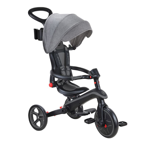 Globber EXPLORER TRIKE FOLDABLE 4 IN 1 BLACK GREY (732-120)