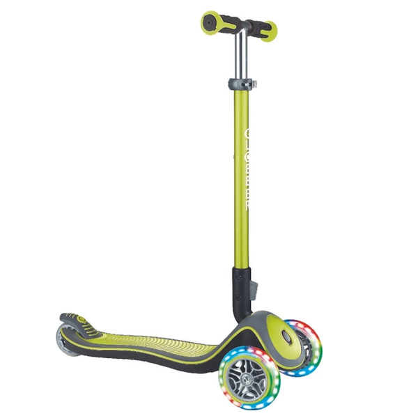 Globber ELITE DELUXE LIGHTS LIME GREEN (4897070184787)