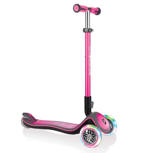 Globber ELITE DELUXE LIGHTS DEEP PINK (4897070184794)