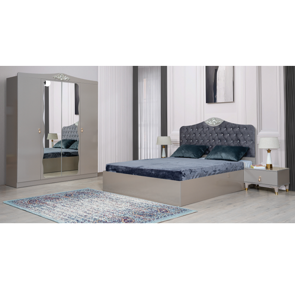 Woodpecker Hera Yataq Dəsti Metallik gümüşü