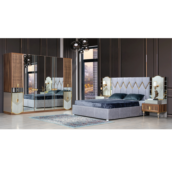 Woodpecker Platin Yataq Dəsti Metallik ceviz