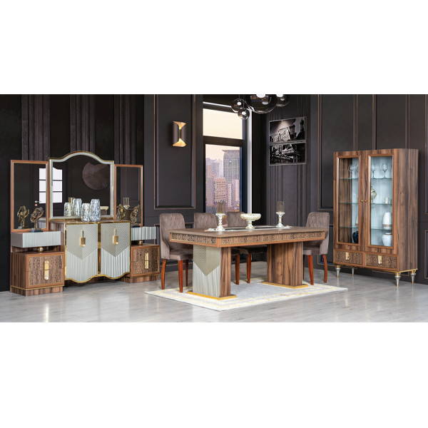 Woodpecker Platin Qonaq Dəsti Metallik ceviz