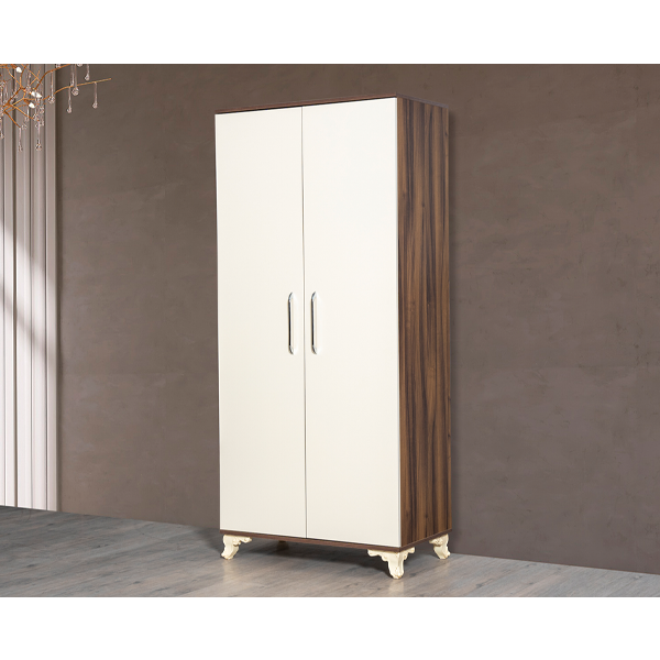 Woodpecker Mira dolab 2 qapı Hareliceviz krem