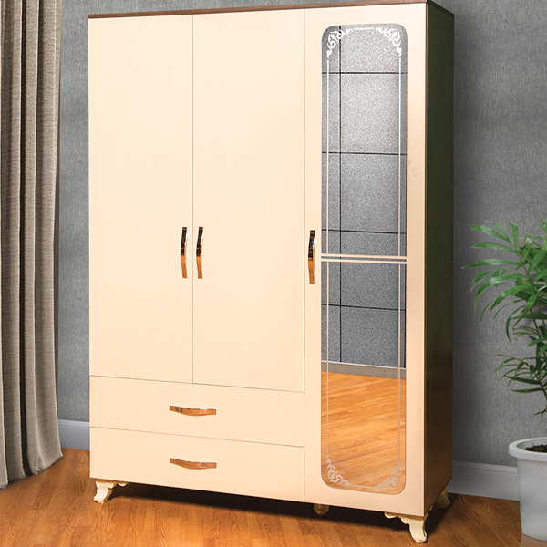Woodpecker Qala dolab 3 qapı böyük siyirmə	Hareliceviz krem