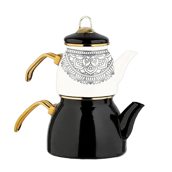 Sarina Emaye Siyah Gold 5451