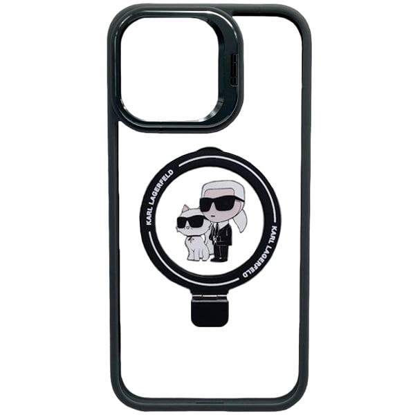 IPhone 15 Pro Max case Silicone Karl Lagerfeld Clear&Black