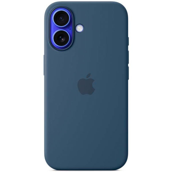 Apple Iphone 16 case Silicone Case with MagSafe MYY23ZM/A Denim