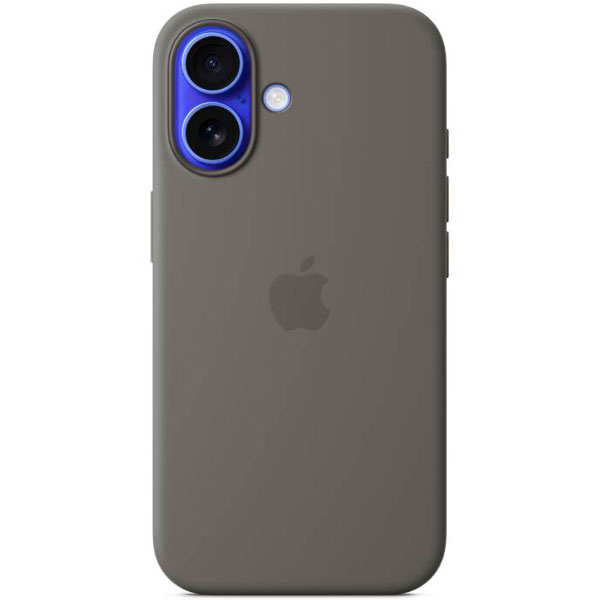 Apple Iphone 16 case Silicone Case with MagSafe MYY33ZM/A Stone Gray
