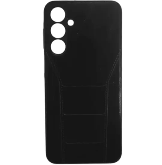 Samsung Galaxy A16 case Leather Three Line Black