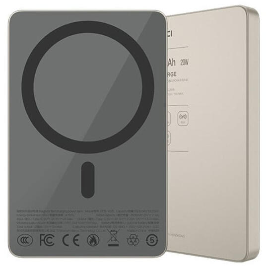 Recci RPB-W36 Wireless 10000 mAh Gray