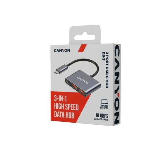 Canyon HUB USB DS-3 3 in 1 CNS-TDS3 Dark Gray