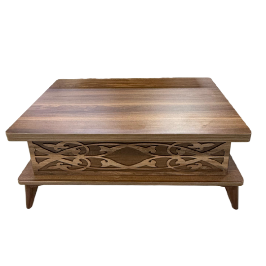 Журнальный стол TRANSFORMER SEHIRLI 95x60 HARELİ CEVİZ EMSO