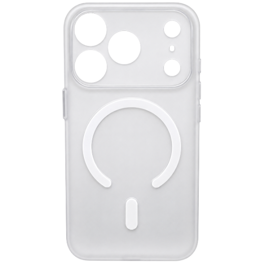 Iphone 17 Pro Hard case Silicone Magsafe Matte Clear