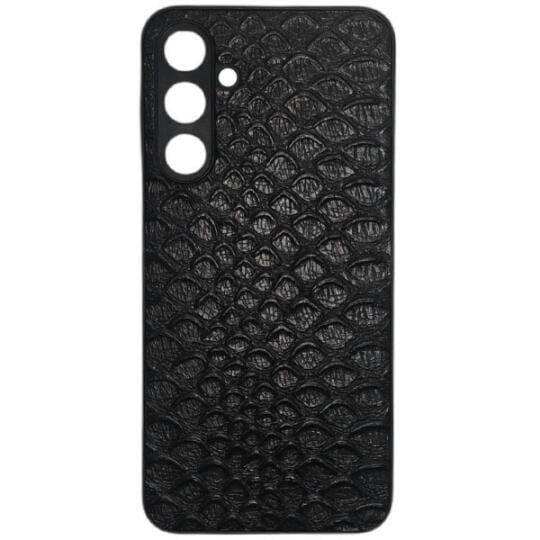 Samsung Galaxy A16 case Leather Crocodille Black