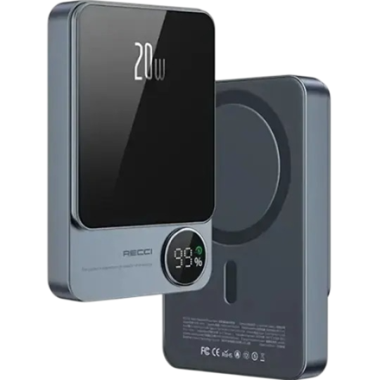 Recci Matrix RPB-W15 Wireless 5000 mAh Gray