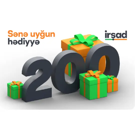 ŞadKart 200 AZN hədiyyə kartı