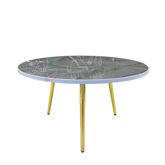 Журнальный стол Emso Gold-X3, 80x80 серый