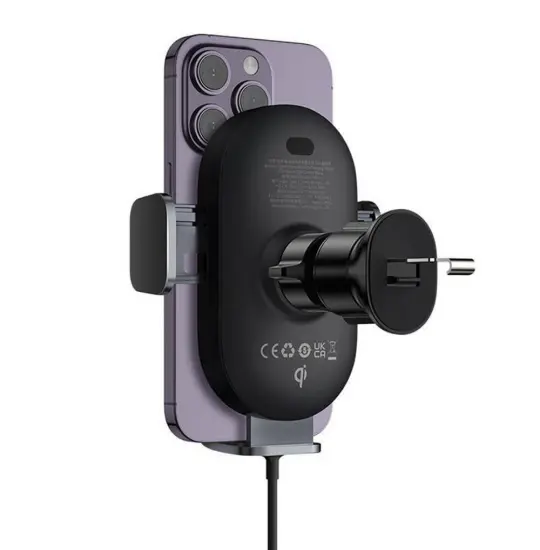 Baseus Light Chaser Wireless Charging Electric Car Mount 15W C40355900121-00 Black