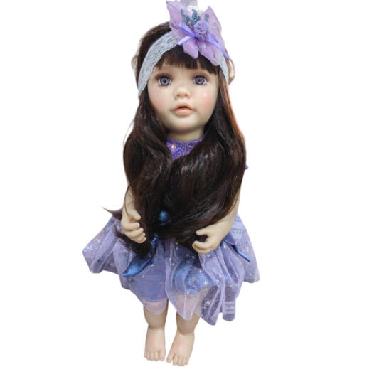 Toys Doll Yeez Wood with Remote JX90 Сlothes Dresses with Beads Violet
