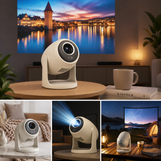 Projector Euroacs Android HD EU-TP7 White