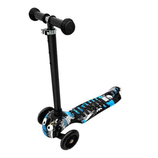 Scooter LH01 Cartoon Black&Blue