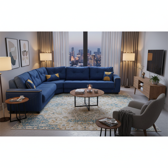 Диван SALOGLU Flamingo Угловой 3+2, 20041A-13/20041A-12