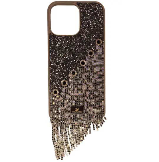Iphone 16 Pro Max case Swarovski Diamonds Oriental Gray