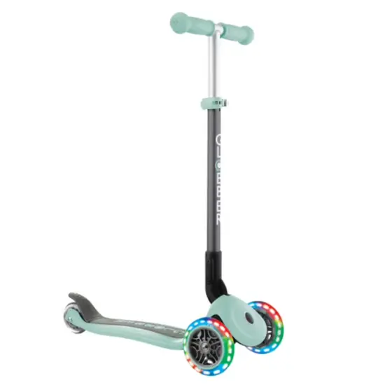 Globber PRIMO FOLDABLE LIGHTS MINT WITH T BAR (4895224403500)