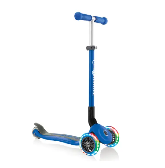 Globber PRIMO FOLDABLE LIGHTS NAVY BLUE (4897070184862)