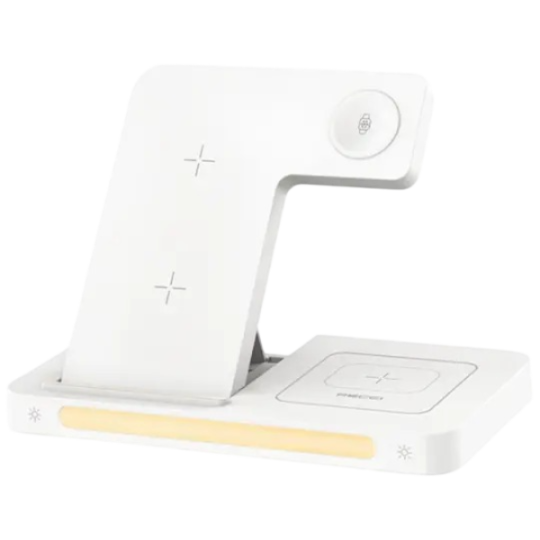 Recci 4 in 1 Folding RCW-31 Charger Wireless White