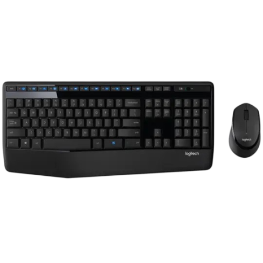 Logitech MK345 Wireless Keyboard+Mouse Black