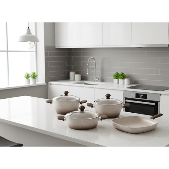 Martef Granit – 7 предметов, кремовый цвет