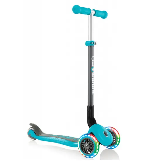 Globber PRIMO FOLDABLE LIGHTS TEAL (4895224402503)