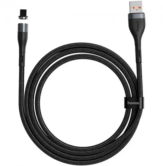 Baseus USB Zinc Magnetic Safe Fast Charging Data Cable for Iphone CALXC-KG1 Black