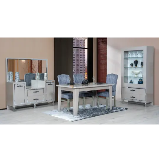 Woodpecker Eyfel Qonaq Dəsti Metallik gümüşü